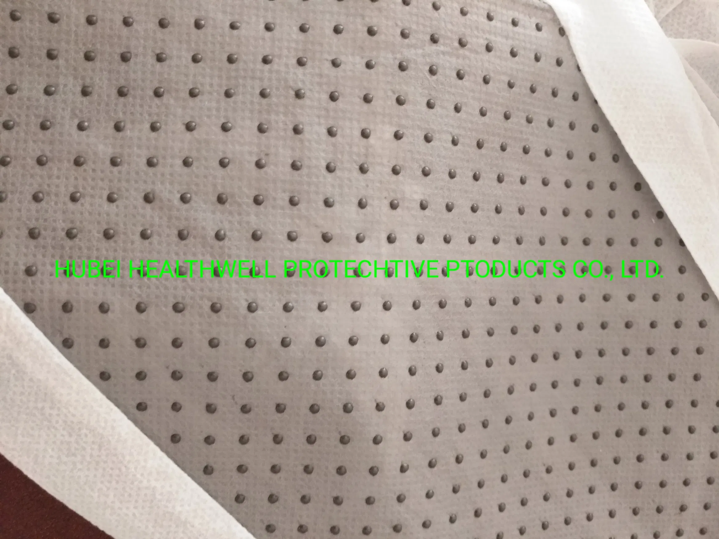 New Design Disposable Anti-Slip Nonwoven Shoe Cover with PVC Dots in Bottom