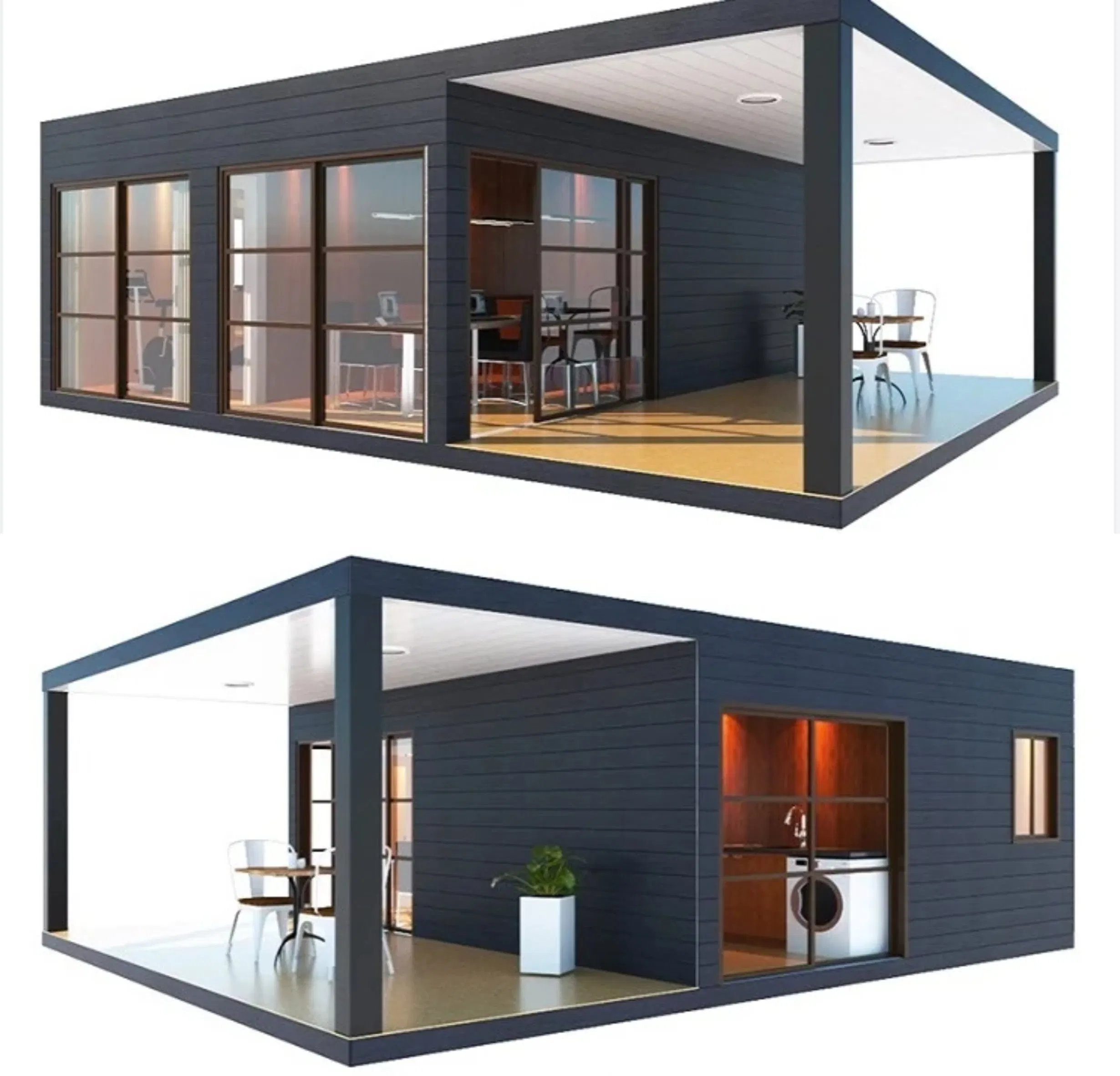 Prefab Modular Portable Flat Pack Australian Standard Homes Prebuilt Tiny Container House Garage Storage Container House