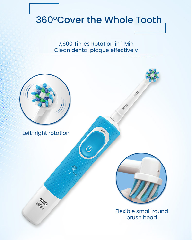 Oralbd100/D12 Soft Bristled Adult Induction Rechargeable Rotary Whitening Toothbrush