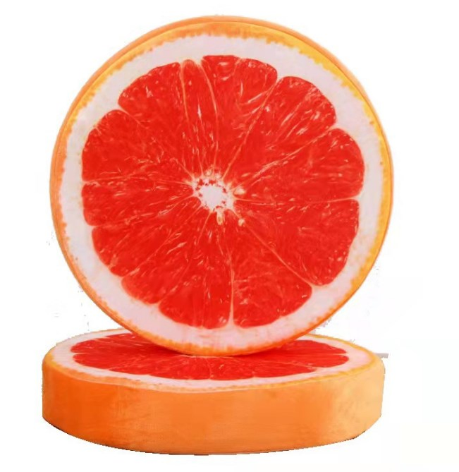 Digital Print Plush Toys Creative Lovely Pillow Fruit Foam Cushion