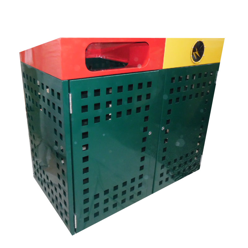 Уличная урна из стали с порошковым покрытием, 120 л