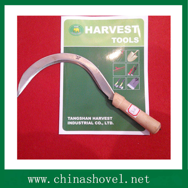Hand Tool Wood Handle Sickle Agricultural Tool
