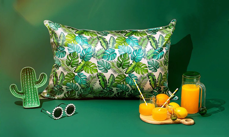 Hot Sale Custom Box 100%Pure Silk Mulberry Printed Pillow Case Cover with Zipper