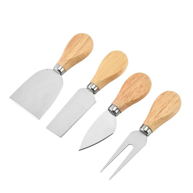 Cheese Knife Tool Cheese Fork Cheese Spatula Bread Knives Cake Knives Four-Piece Set