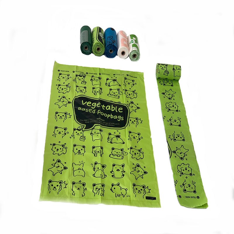 Biodegradable Dog Litter Bag PLA Materials Degradation Full Into CO2 and H2O Eco Friendly Products