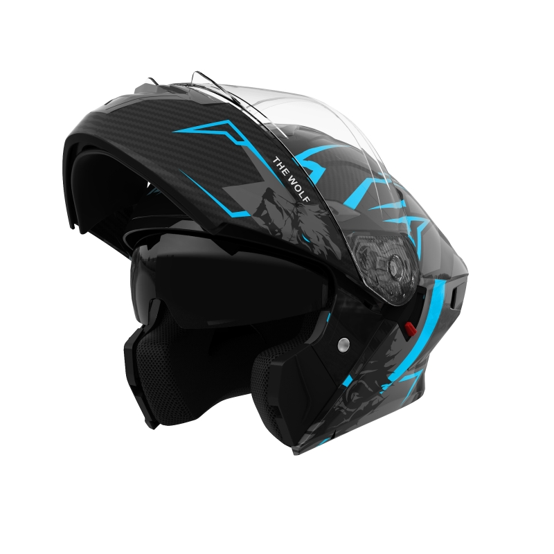 Dual-Function Flip-Up ABS Motorcycle Helmet with Ventilation