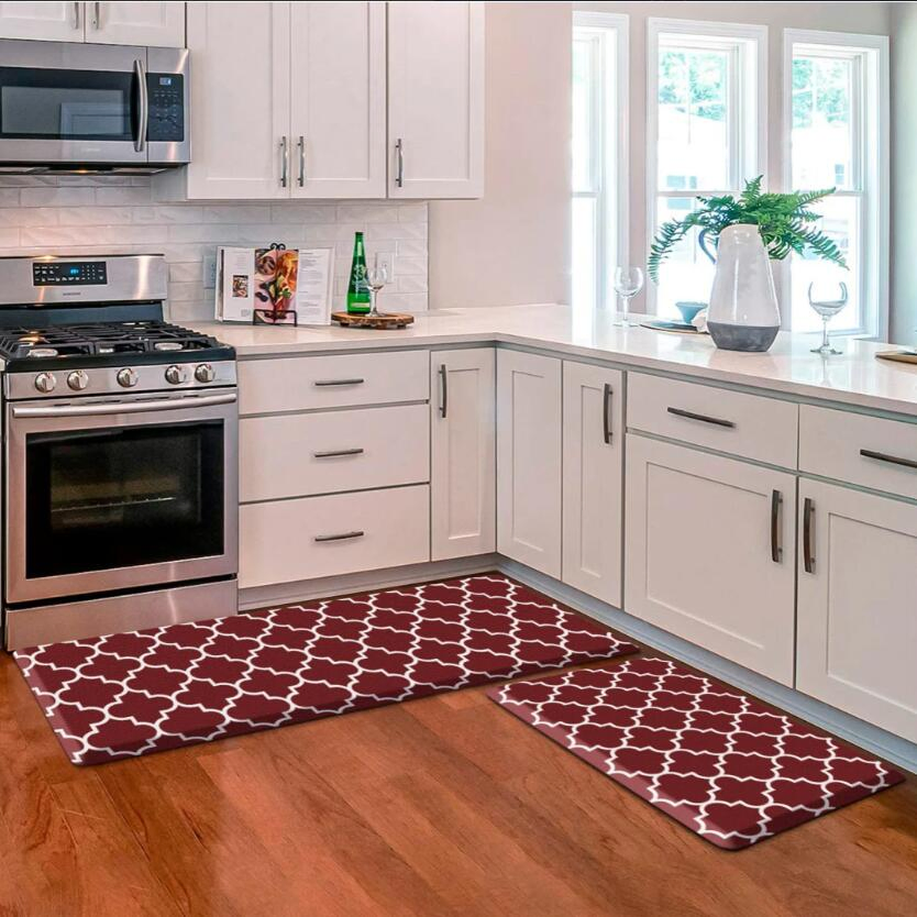 Kitchen Floor Non Slip Waterproof Kitchen Floor Mat Memory Foam Kitchen Mat Comfort Standing Mat for Front of Sink Laundry