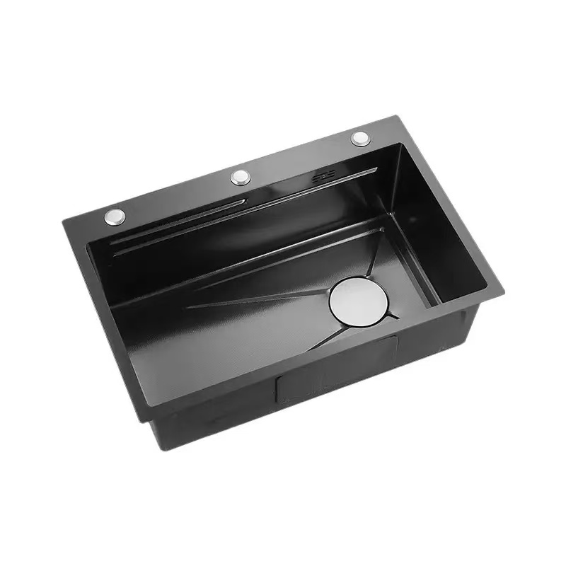 Customization Stainless Steel Kitchen Integrated Ledge and Accessories Sink