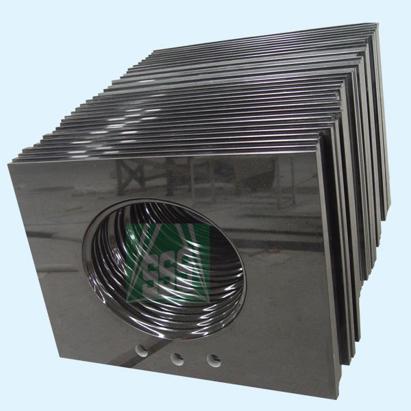 Black Vanity Top Artificial Stone Countertop