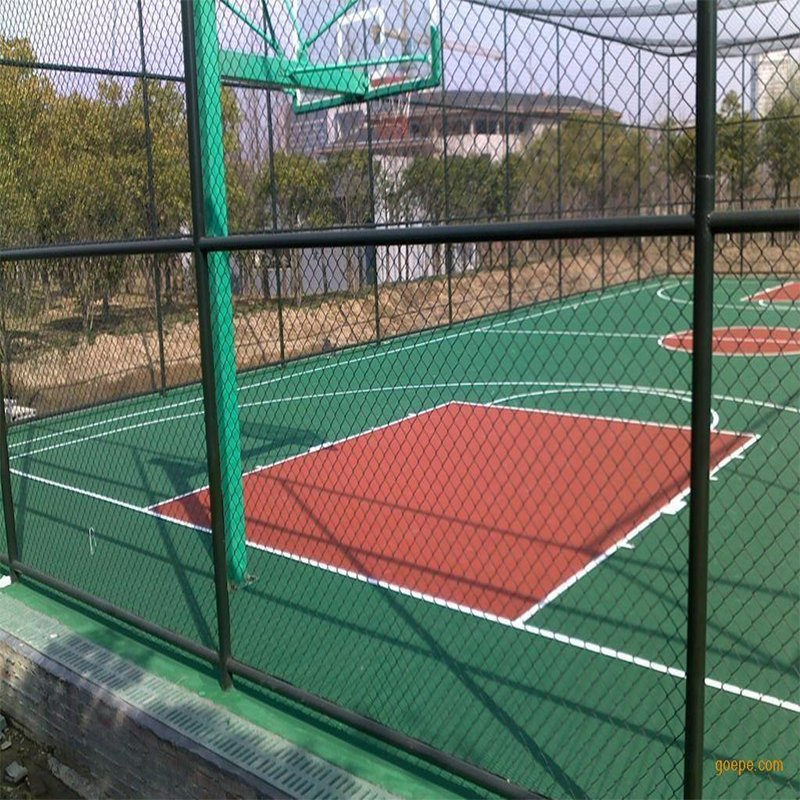 PVC Plastic-Covered Diamond Chain Link Fence Football Field Playground Isolation Net