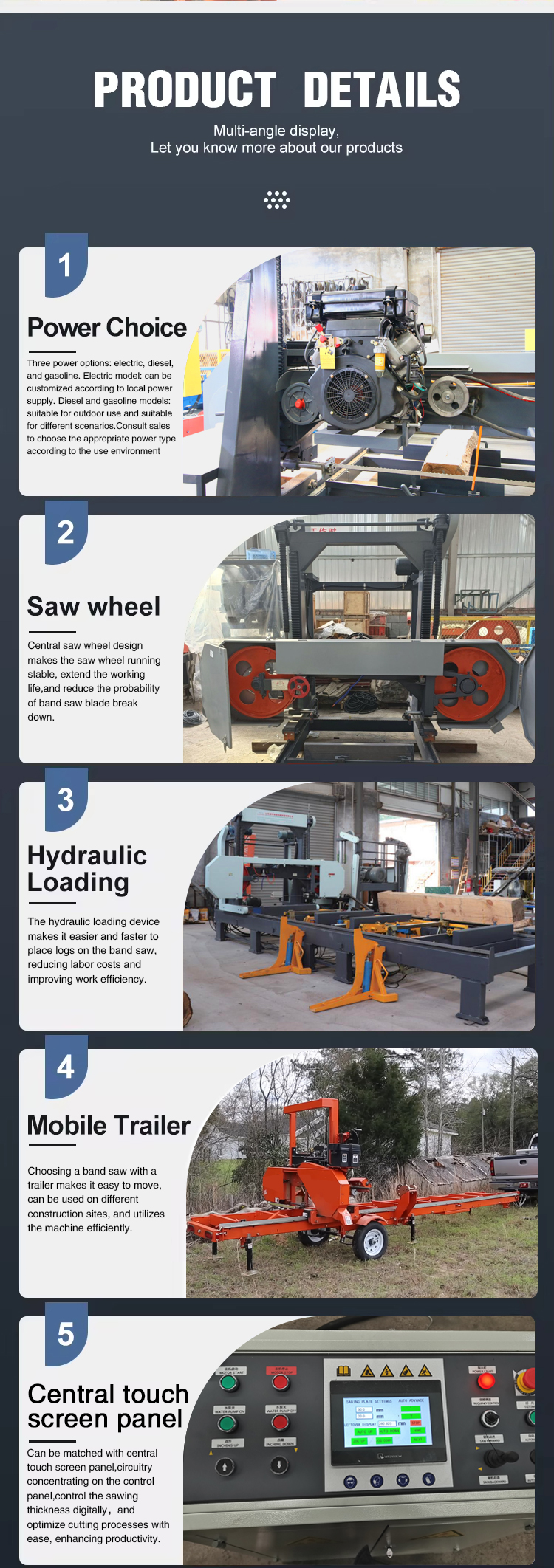 Ленточная пила по дереву 1000-2500 мм