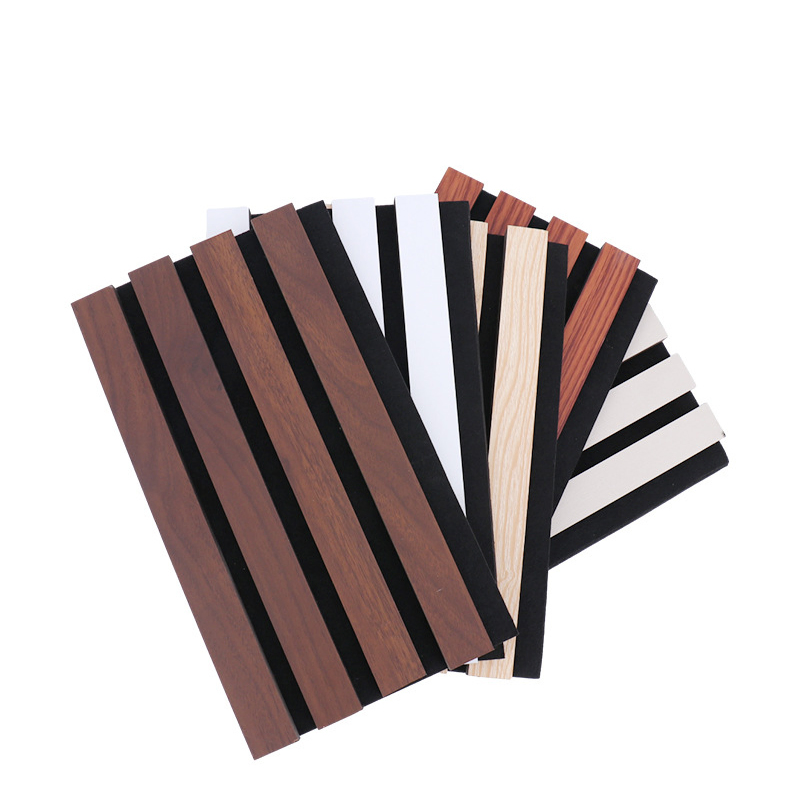 High Quality Soundproof Wall Panels MDF Akupanel Wood Slatted Wall Acoustic Felt Panels for Interior Decoration Wall and Ceiling
