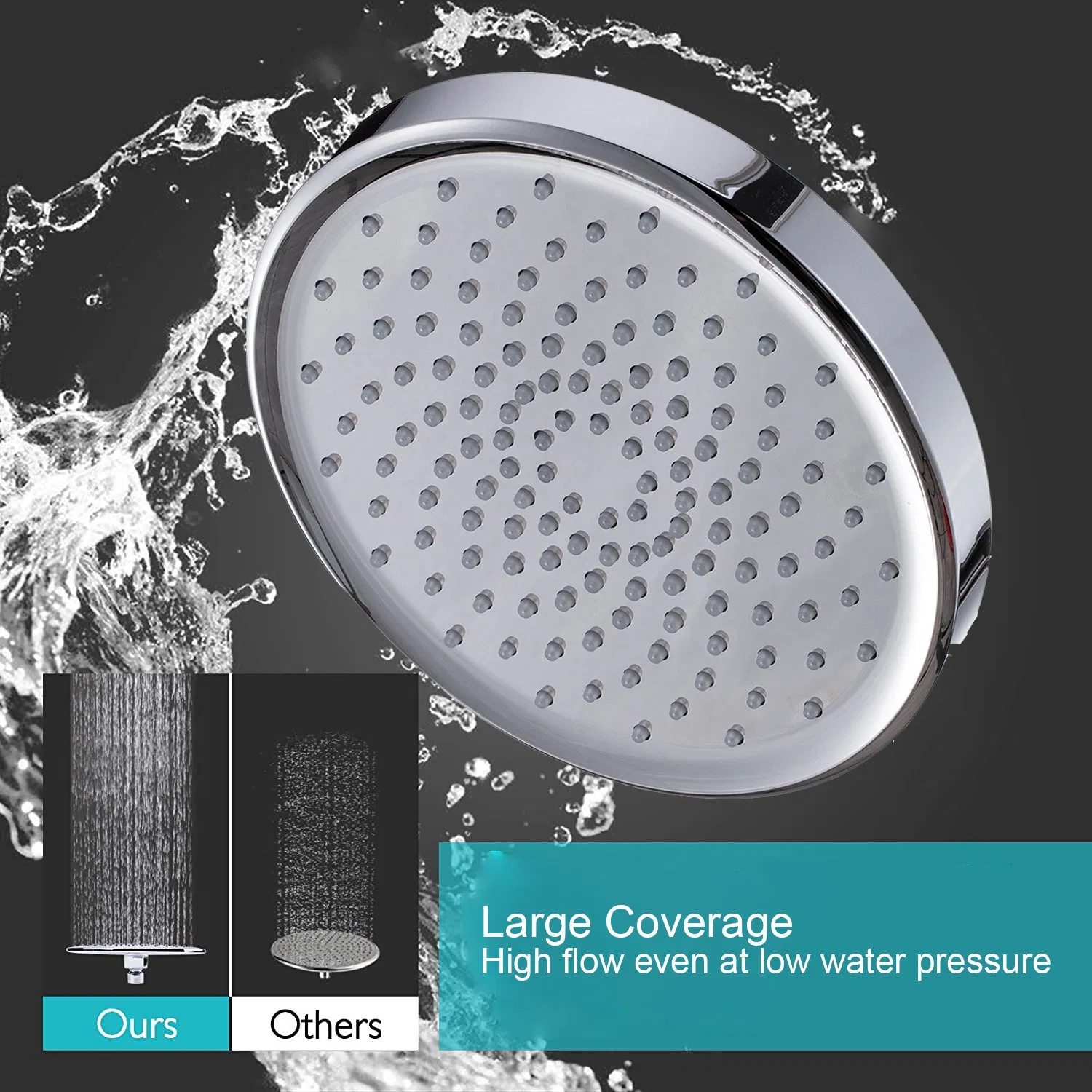 Дождевая лейка для душа 6 дюймов, бронза