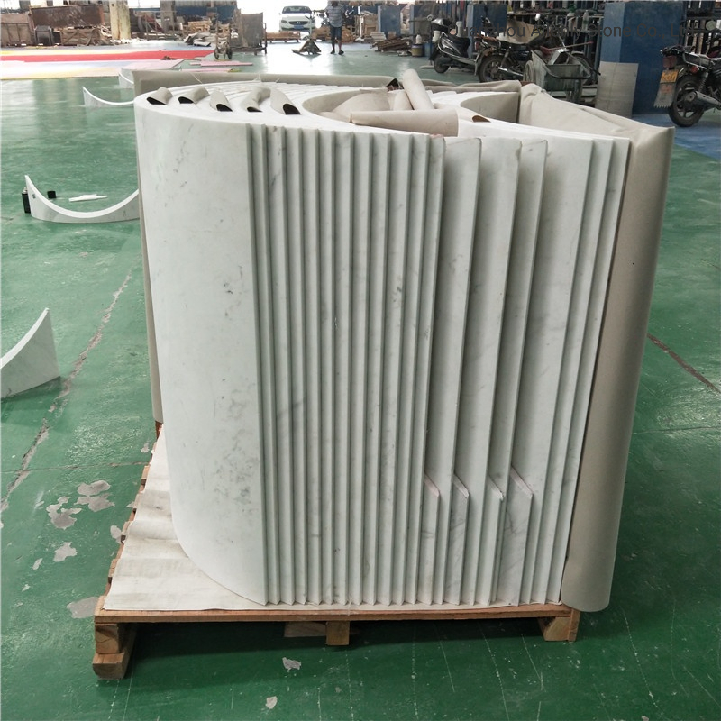 Wholesale White Marble Round Pillar Decorative Stone Columns