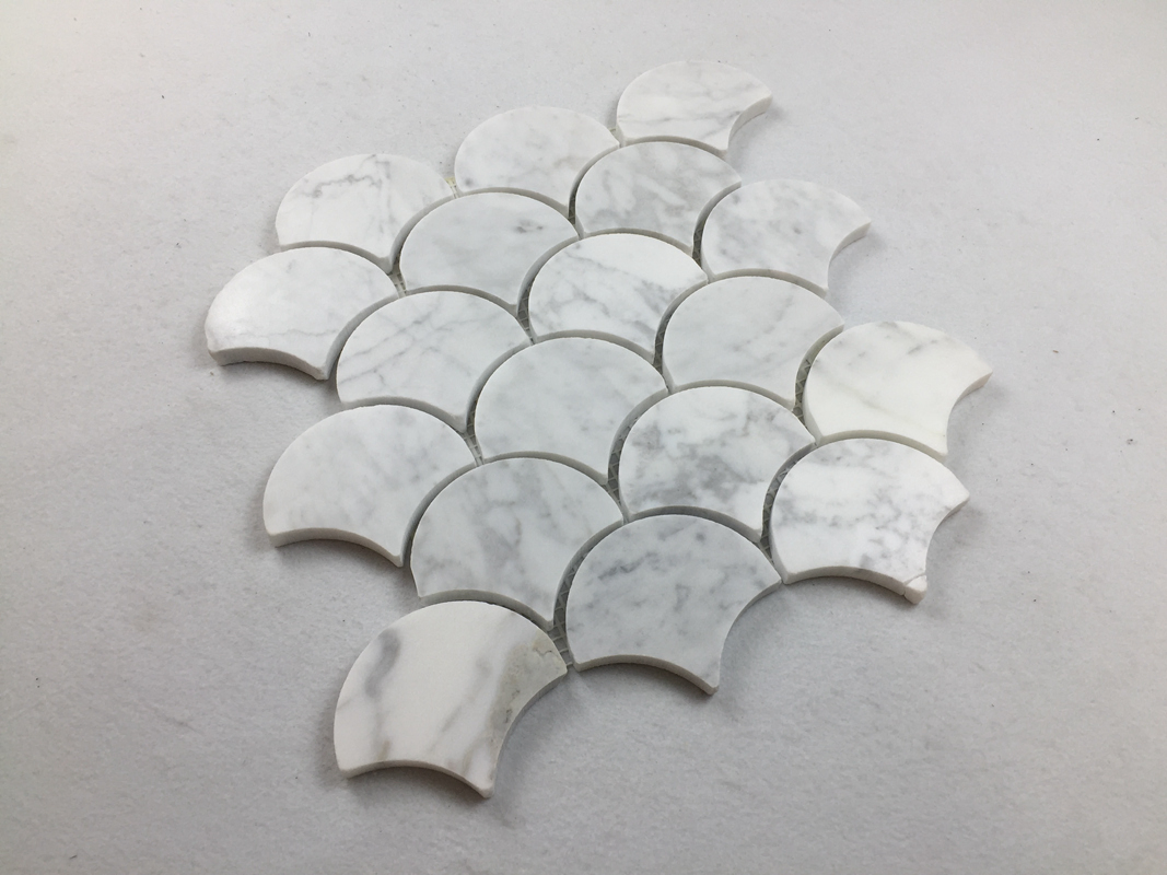 White Marble Mosaic Marble Mosaic for Bathroom Floor Tiles 3D Marble Mosaic Tiles