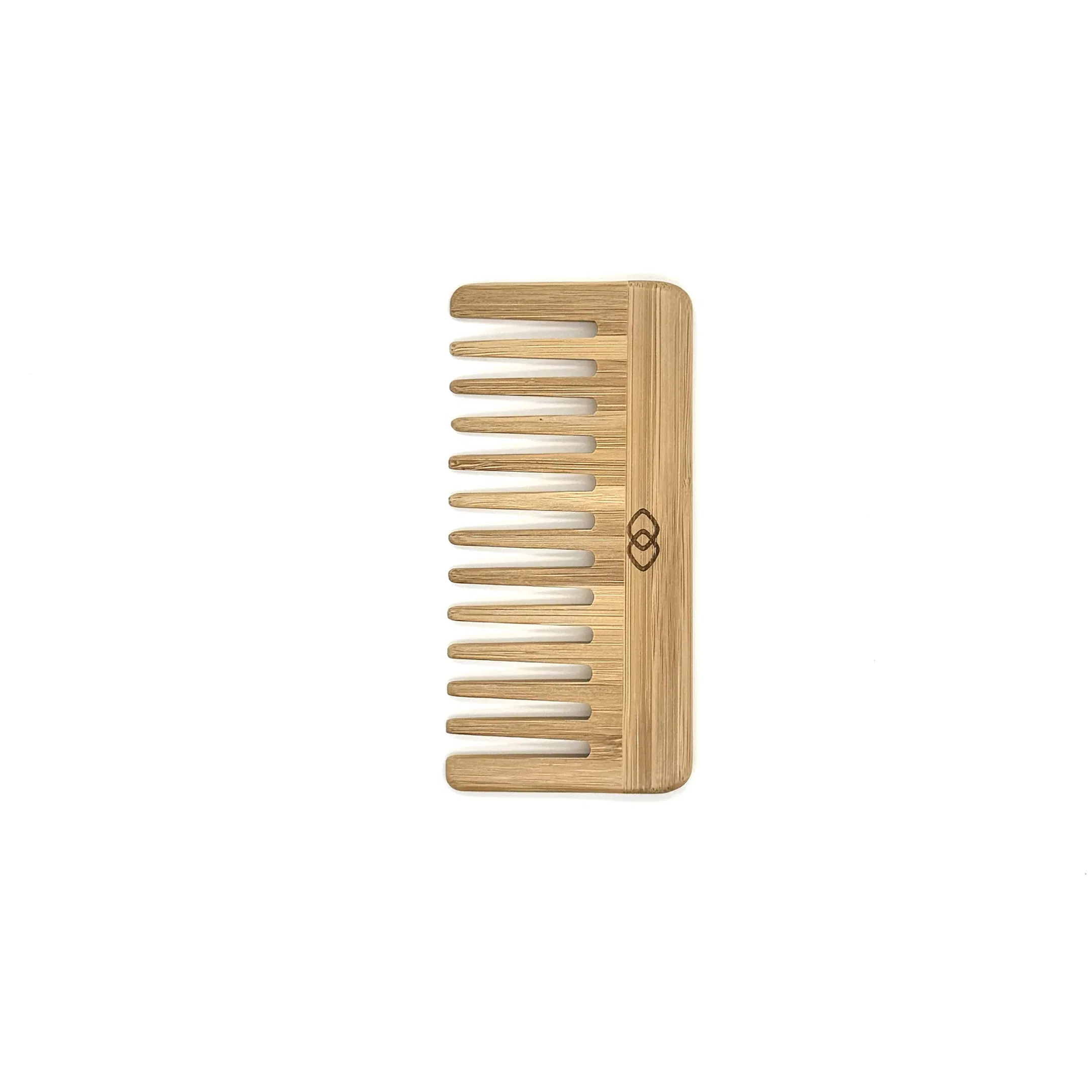 Environmentally Friendly Laser Engraved Logo Right Angled Wooden Comb 07