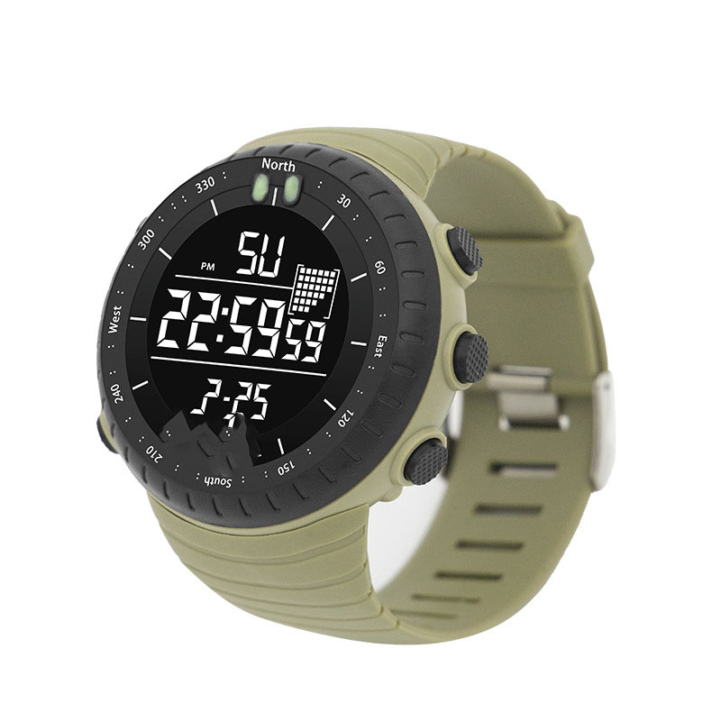 Popular Multifunctional Waterproof Sports Electronic Watch LED Hiking Outdoor Student Watch