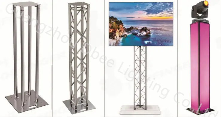 Aluminum Alloy 6082-T6/6061-T6 Truss DJ Light Stand with LED 200W Spot Light