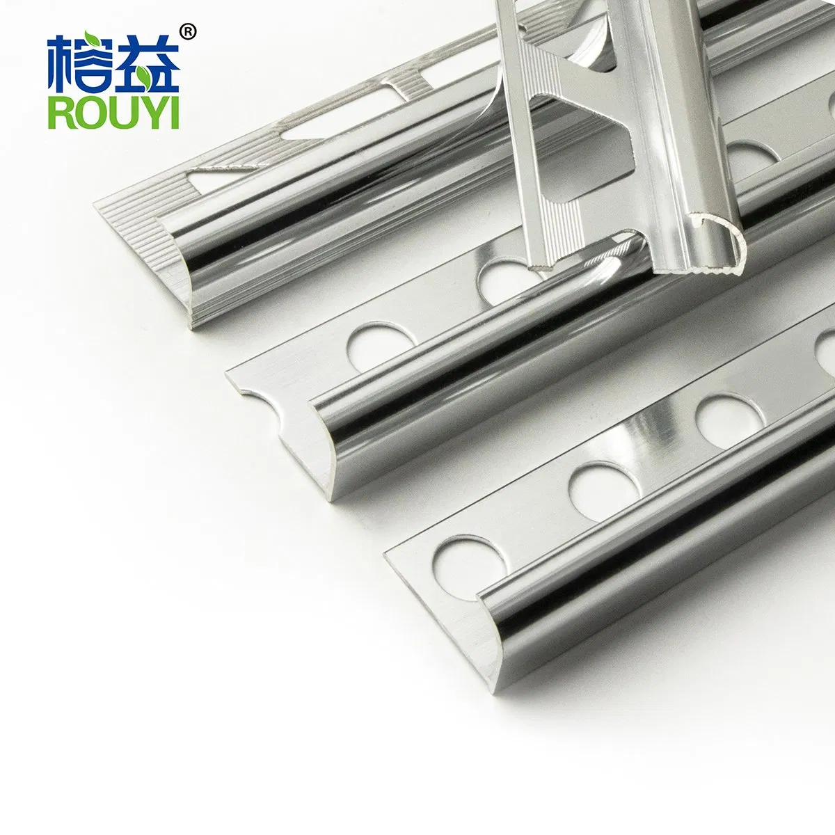 China Factory 2.5m Metal Tile Trim Ceramic Edge Stainless Steel Corner Trim