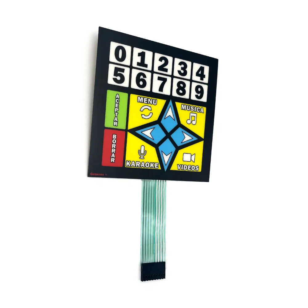 Гибкая тактильная мембранная клавиатура для электроники