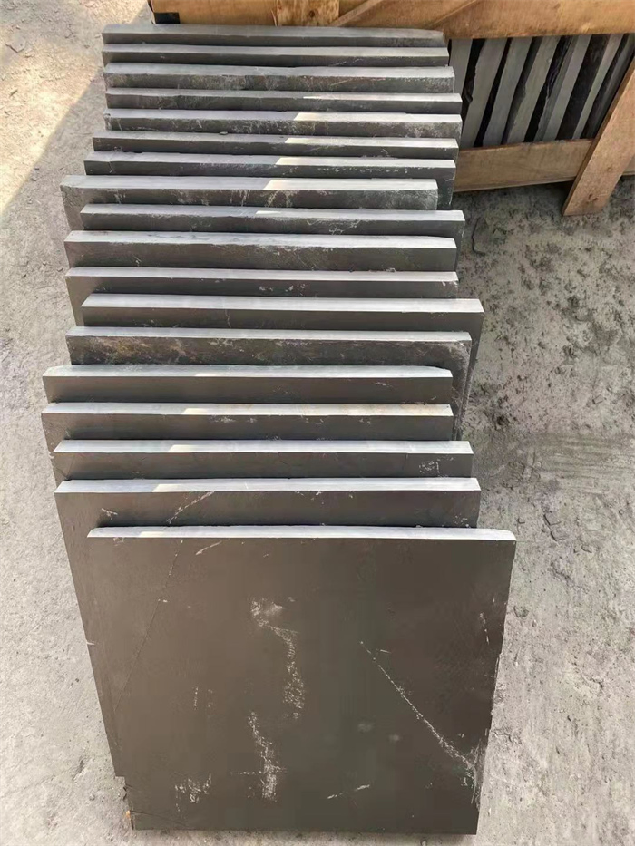 Natural stone polished/honed/flamed black slate floor tiles for outdoor exterior paving decoration