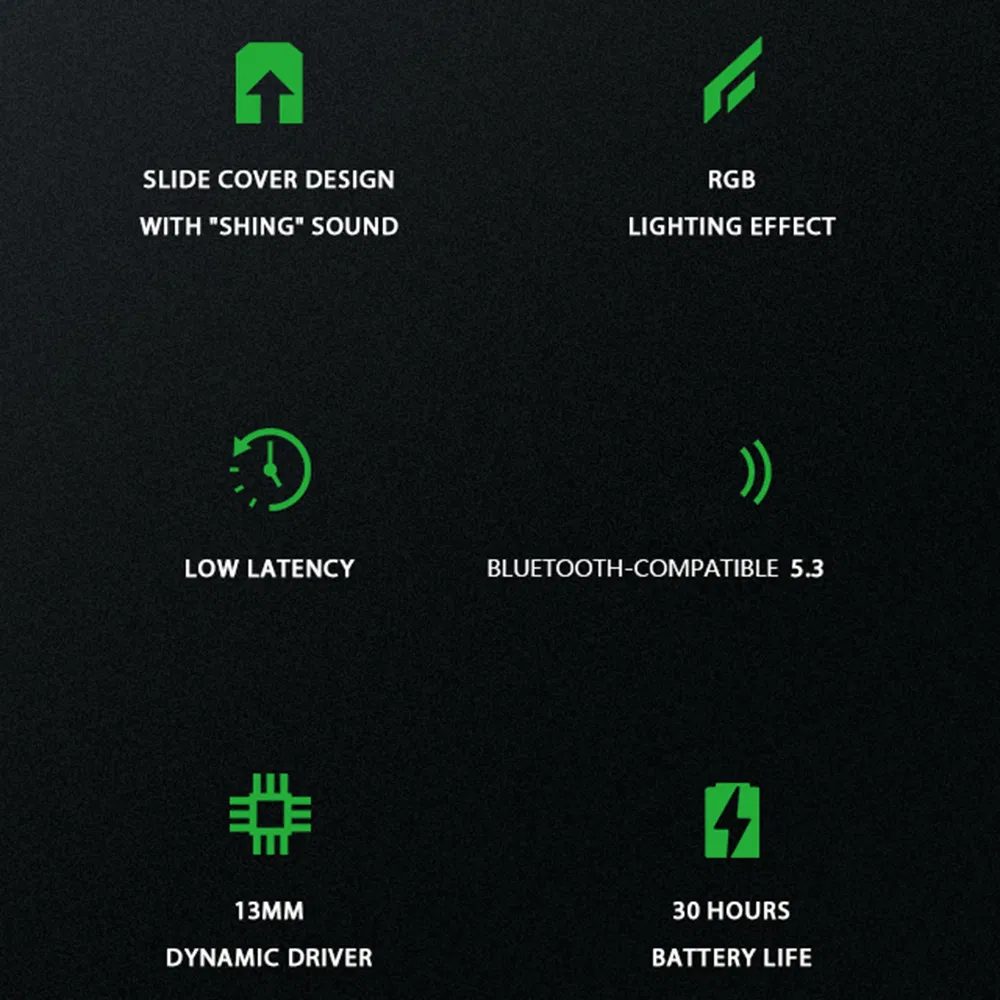 Black Shark T11 Bluetooth Enc Noise Reduction Earbuds -Semi in-Ear, Low Latency Wireless Earphones (Grey)