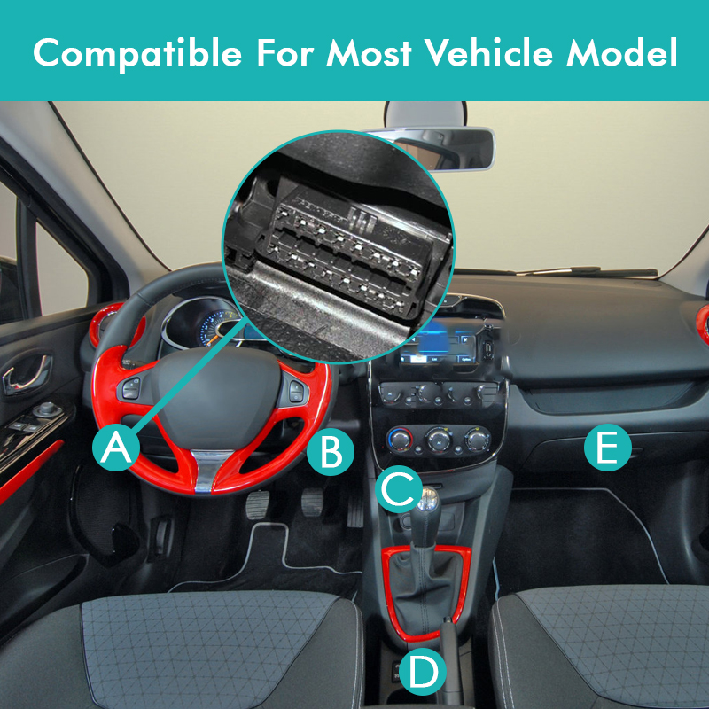 Адаптер OBD2 WiFi Bluetooth для диагностики автомобиля мини