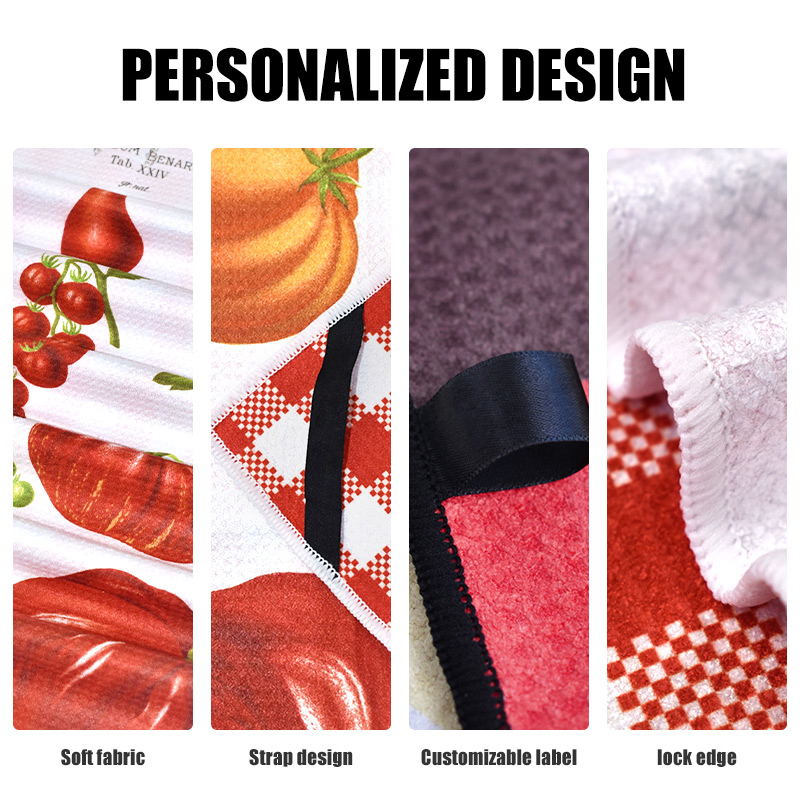 Wholesale Microfiber Kitchen Dish Waffle Towel Comfortable Eco-Friendly Soft Hand Towels