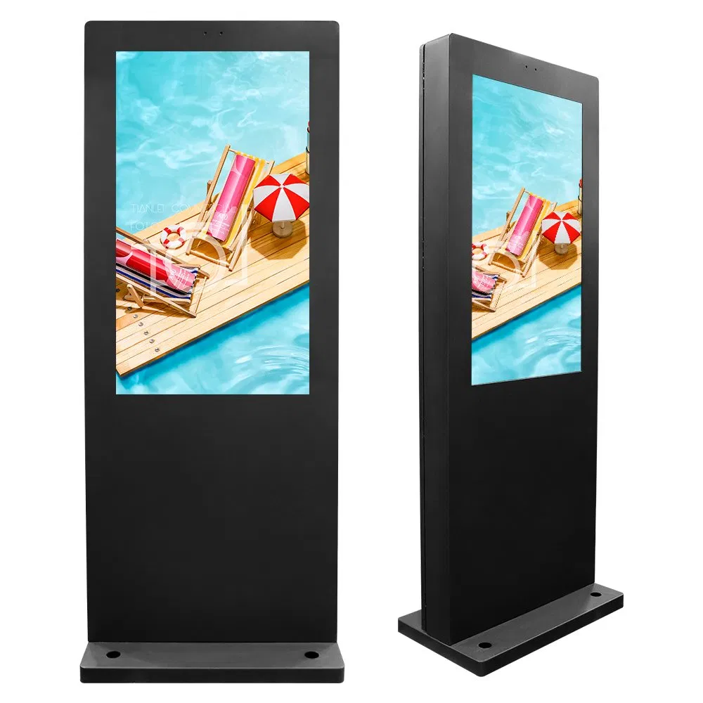 43/50/55/65/75 Inches LCD with 3840*2160 Resolution Outdoor Waterproof TV Quality LCD Advertising Display