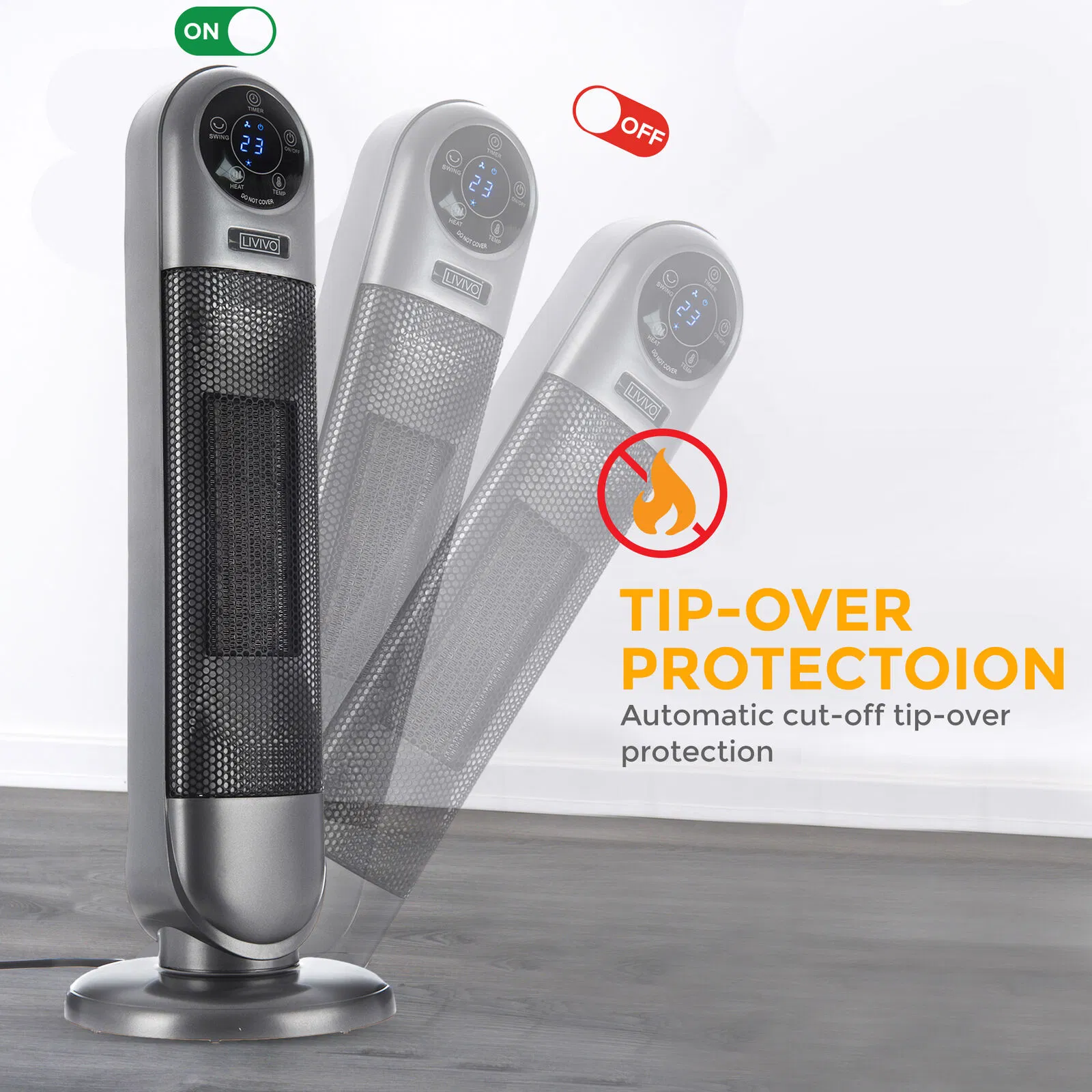 Versatile Fan Heater with Overheat Protection for Safe Use