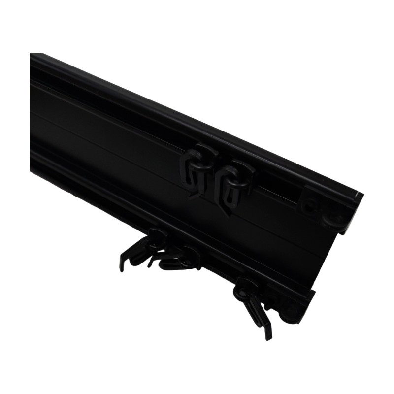 Economical Aluminum Double Sliding Screen Track Mass Production Double Curtain Rail