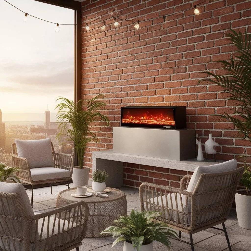 Modern 2500mm Electric Fireplace for Cozy Home Ambiance