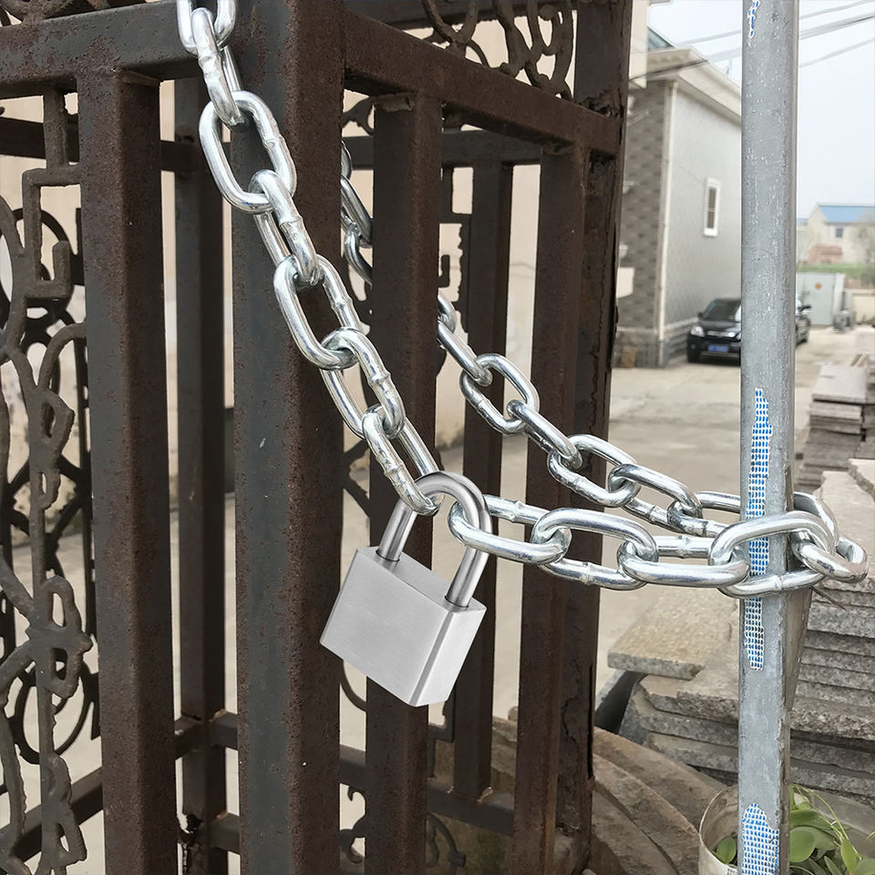 Heavy Duty Nickle Plated Big Super Square Stainless Steel 40mm Padlock with Car Key