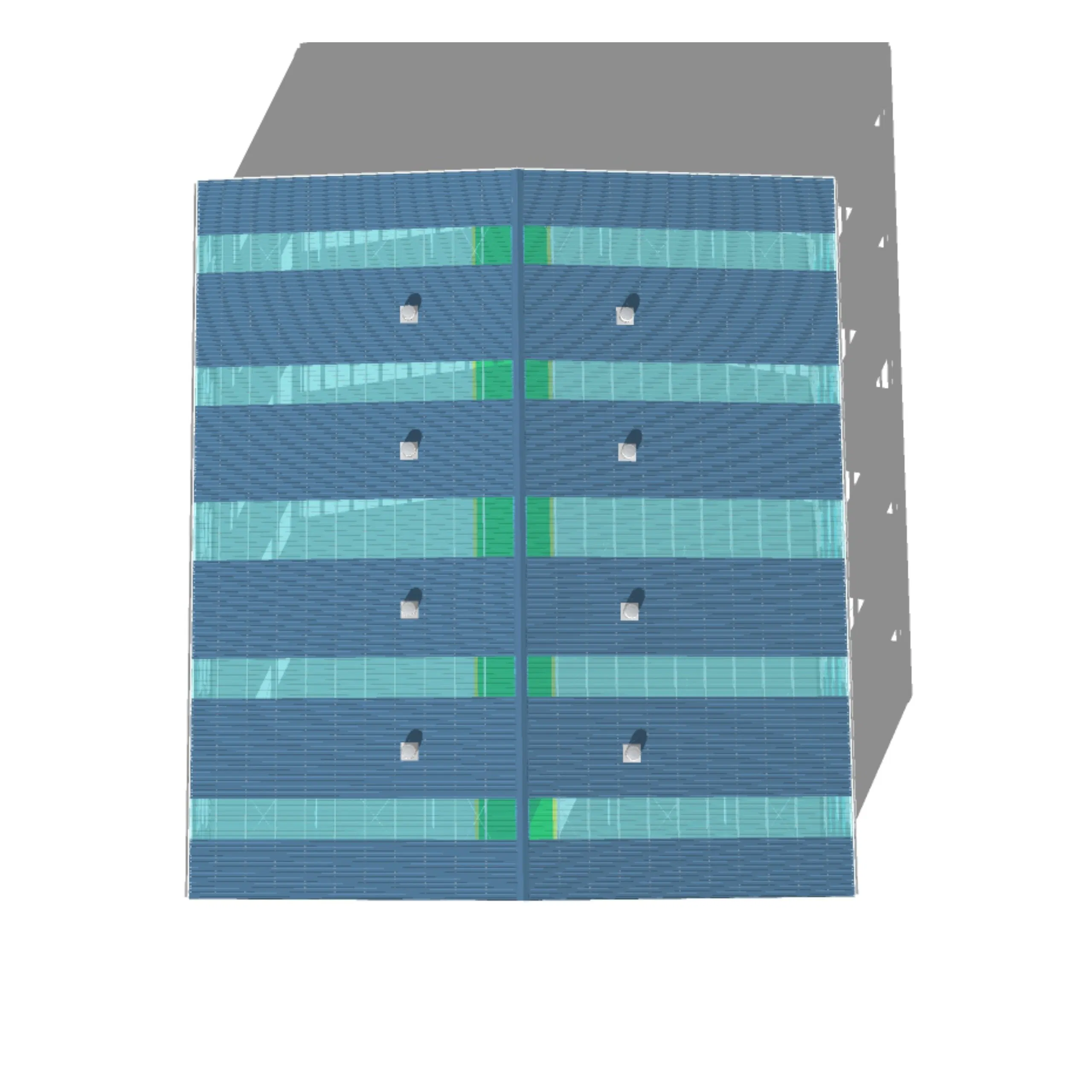 36mx32m Prefabricated Middle Size Light Weight Steel Structure Warehouse Building with Skylights and Natural Ventilator