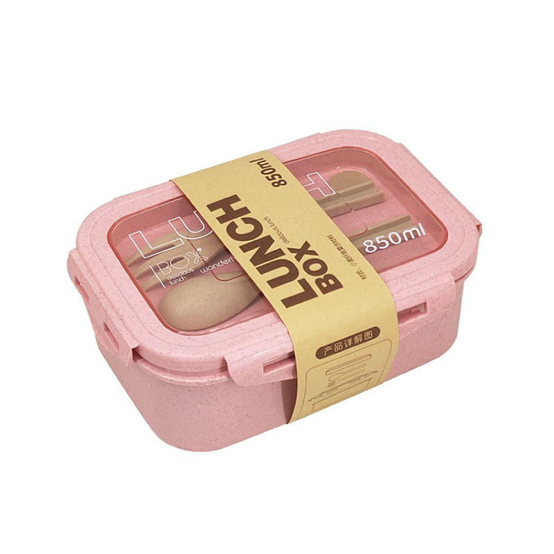 Eco-Friendly Lightweight Plastic Lunch Box with Microwave Lid