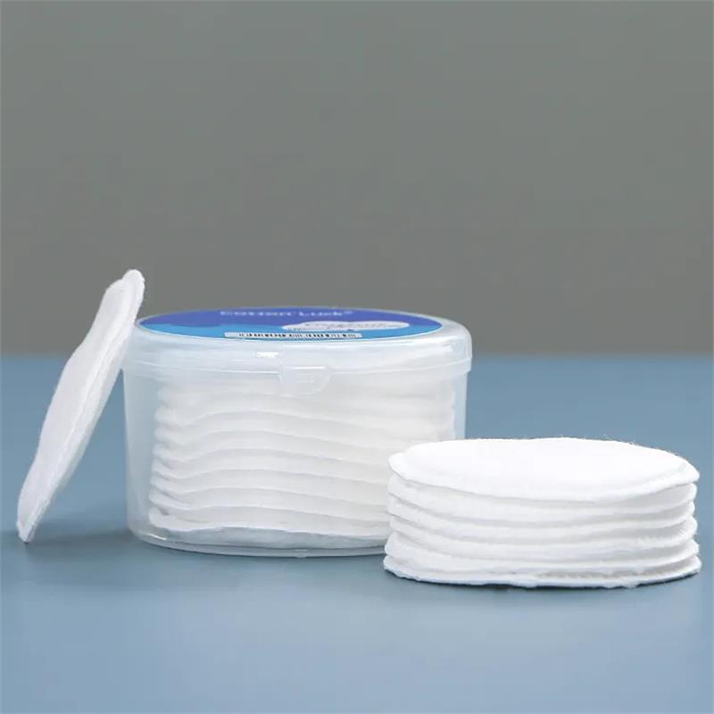 Wholesale Disposable 100% Pure Cotton Cosmetic Cotton Pads Round Makeup Remover Pads for Face