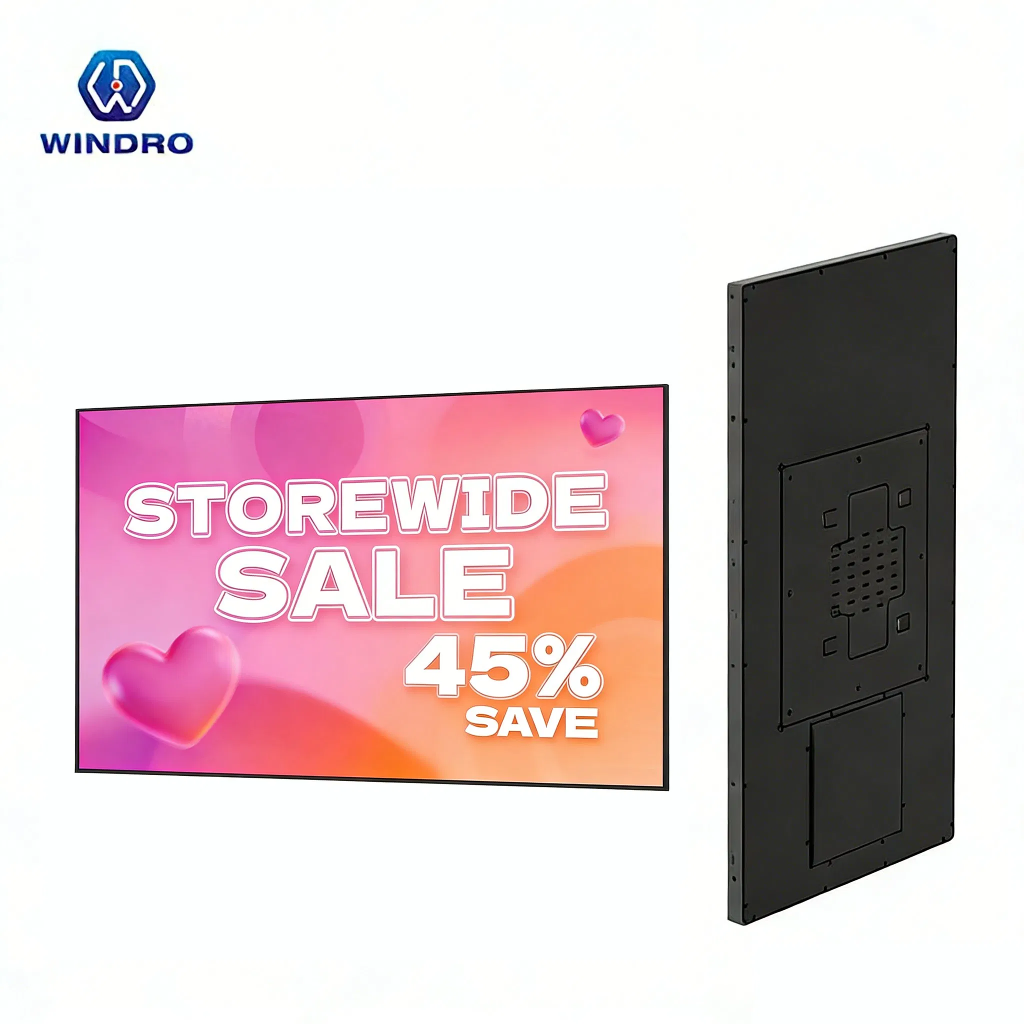 43 Inch Hanging Digital Signage LCD Display Advertising Machine Touch Anti-Glare Display