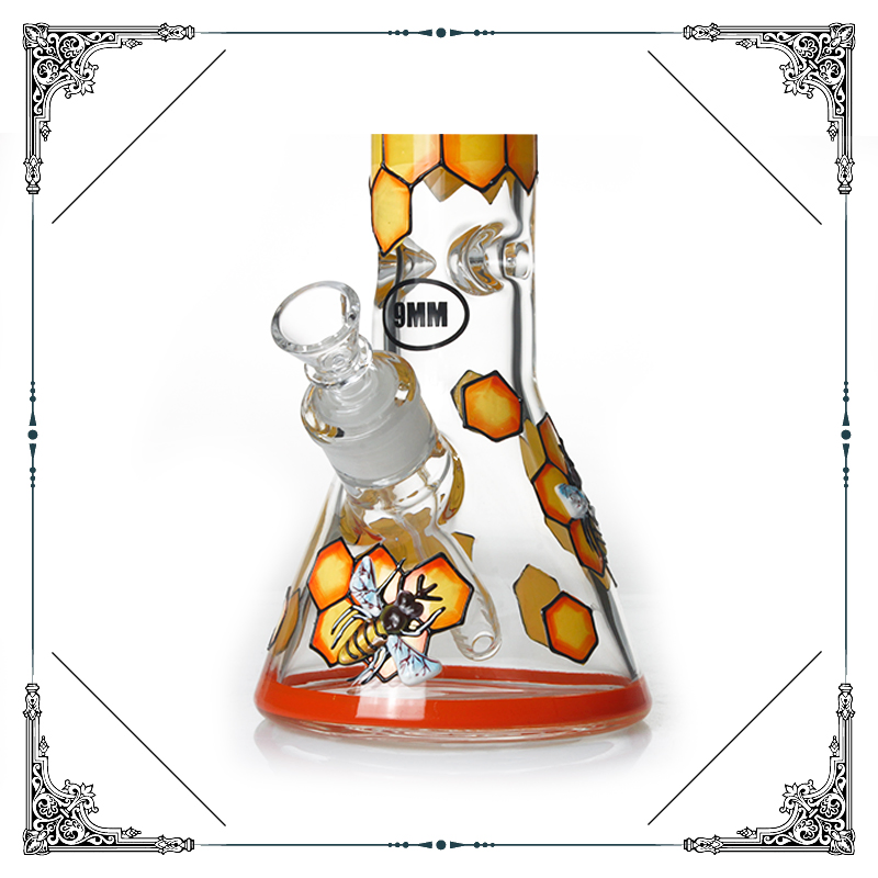 Hot-Sale Wholesale Artwork 3D Honeybee Design Glass Smoking Water Pipes