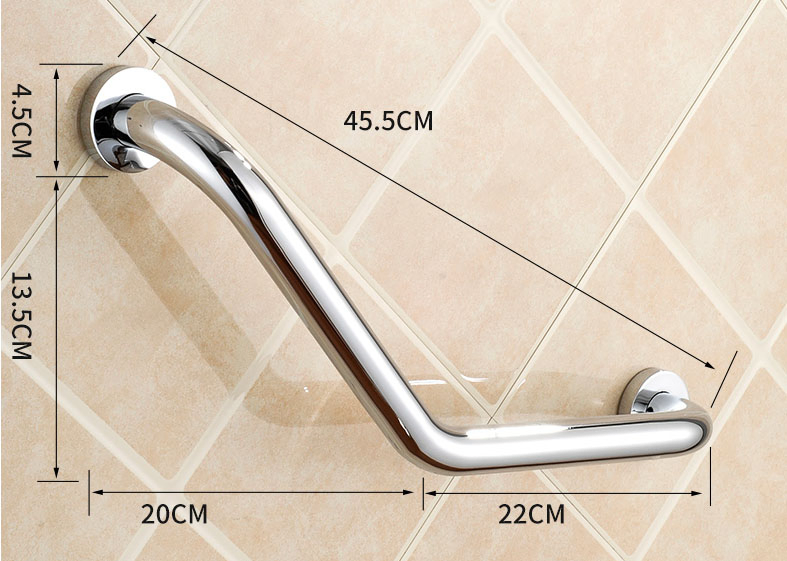 Поручень для ванны с корзиной, хром