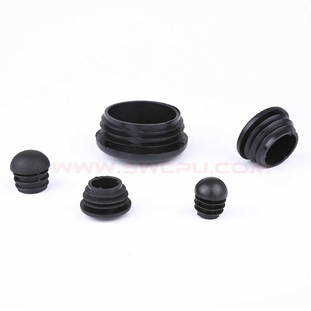 Custom Black ABS Plastic End Caps for Aluminum Extrusion Profiles