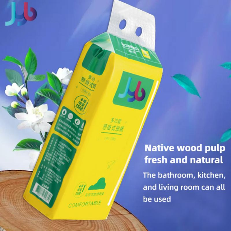 Large Pack Hanging Virgin Wood Pulp Facial Tissue Towel 2 3 4 Ply White Color Box Toilet Tissue Paper for Home Use