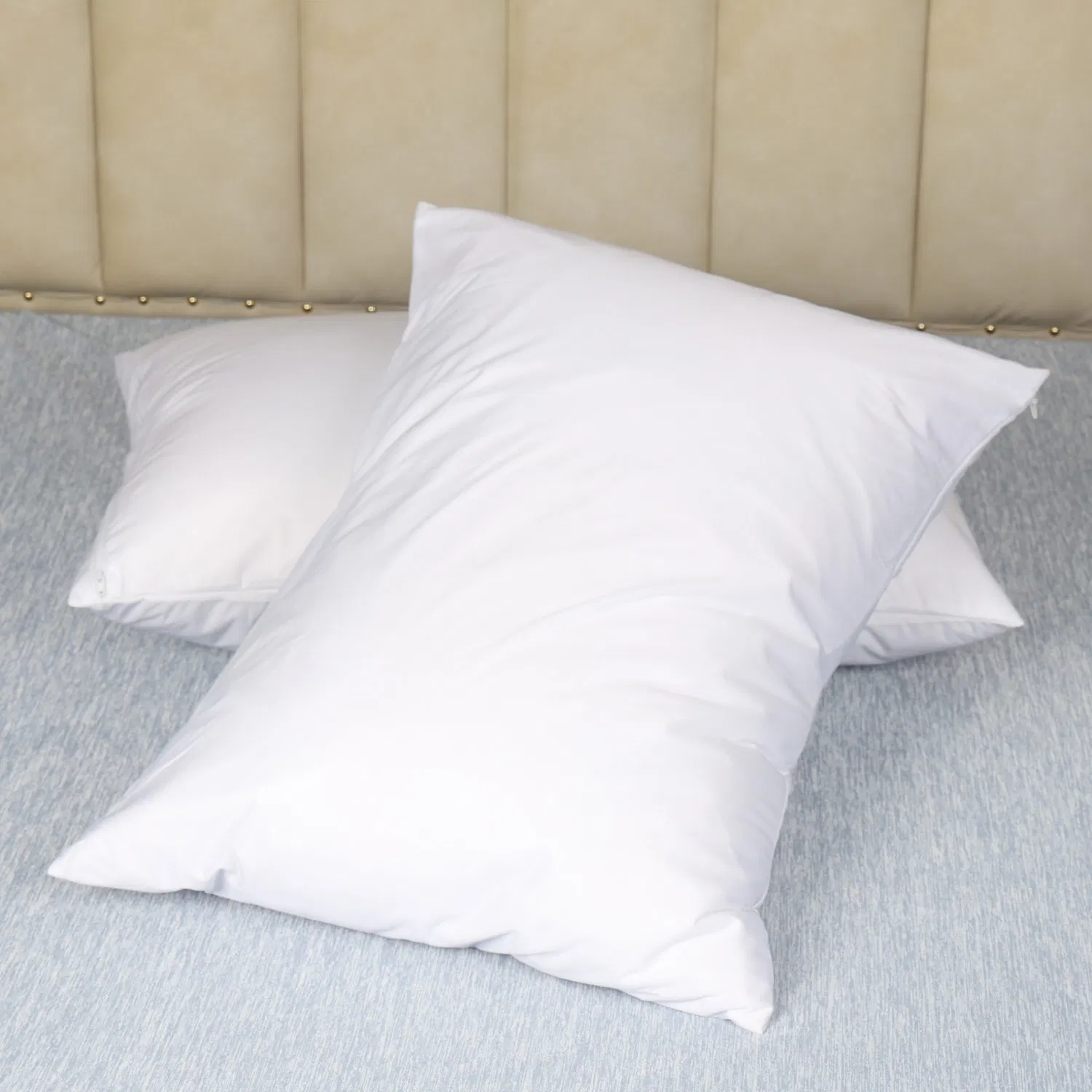 Waterproof Zippered Pillow Protectors - Allergy Proof Pillowcase Cover