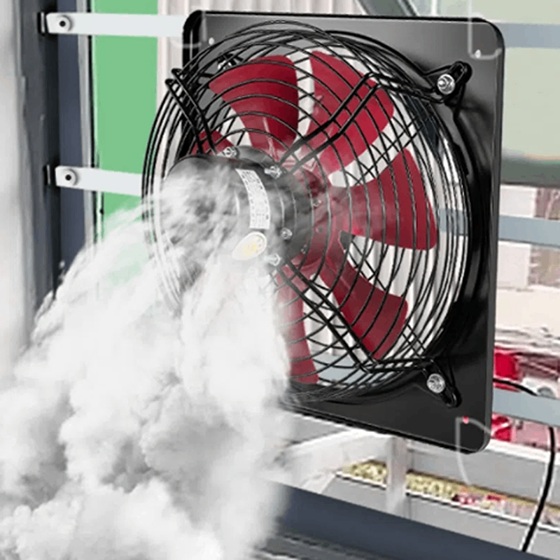 12 Inch 220V Wall Mount Exhaust Ventilation Fan Kitchen Extractor Fan