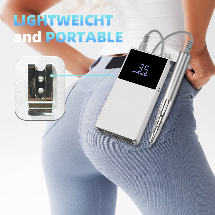 Professional Rechargeable 35000rpm Electric Nail Drill Machine Kit Pedicure Manicure Salon Equipment