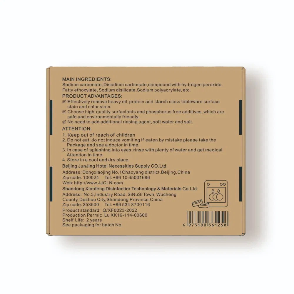 Commercial Kitchen Dishwasher Tablets with Heavy Duty Dishwashing Detergent Power