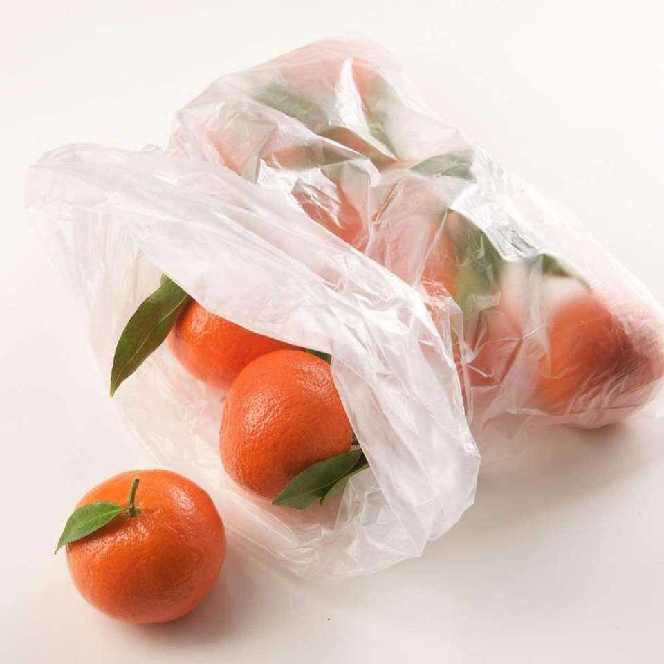 Clear Plastic Produce Bag on Roll for Fruits Produce Grocery Bags