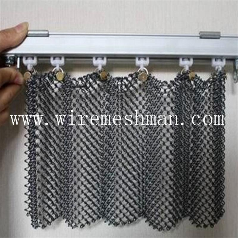Colorful Metal Decorative Wire Mesh Coil Drapery for Curtain