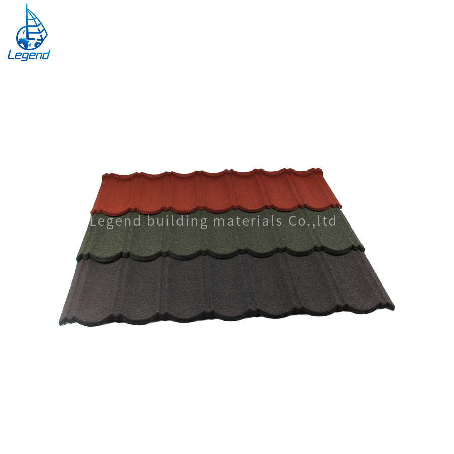 Thickness 0.4mm Shingle/Spanish Steel Roofing Park/House Decoration Sheet Roof Tile