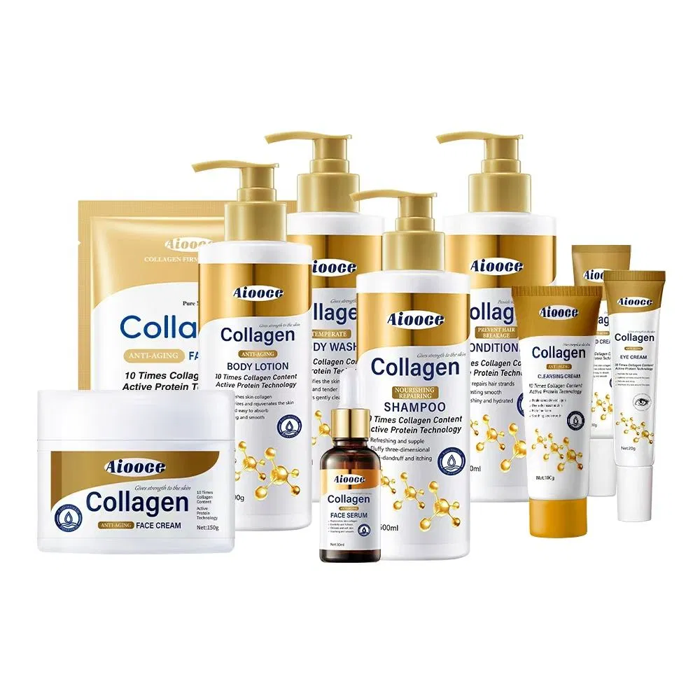 Aiooce Factory Direct Anti-Aging Skin Care Set of Collagen Series