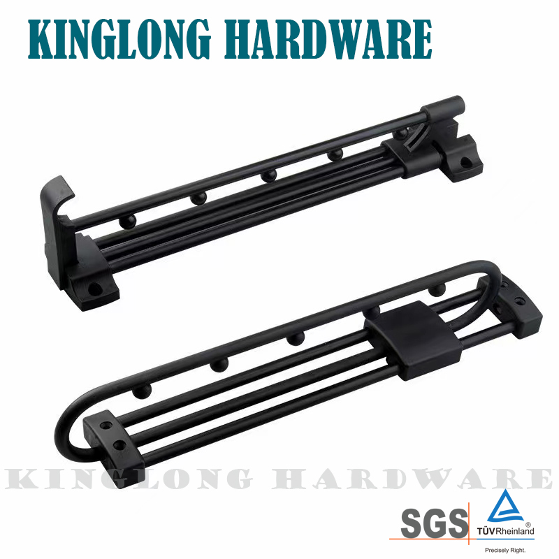 Stainless Steel Bathroom Hardware Sets Fittings Hotel Style Black Tower Bar/Rack